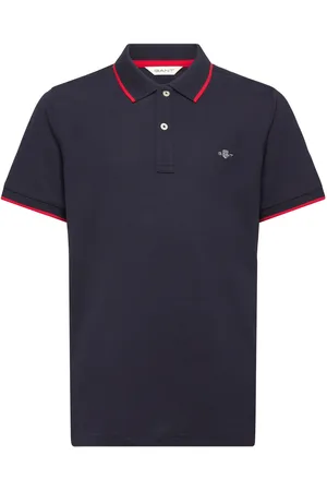 GANT Striped Polo Pique Rugger Navy