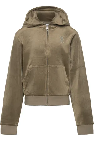 Juicy Couture Jc Diamante Zip Thru Hood Green