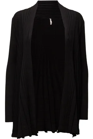 Freequent Long Cardigan From Freequent In A Soft Material With An Elegant Texture. The Car Black