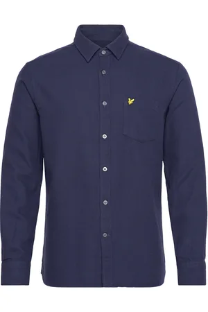 Lyle & Scott Basket Weave Shirt Navy