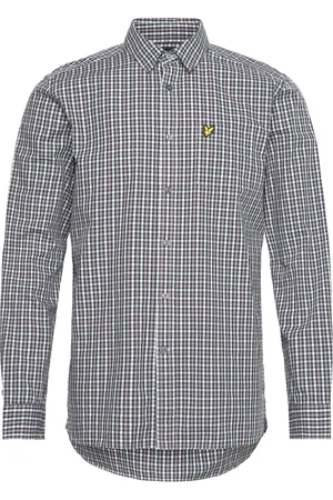 Lyle & Scott Checked Gingham Shirt Grey