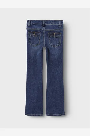 NAME IT Nkfpolly Skinny Boot Jeans 8245-Md D Blue