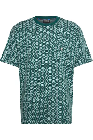 Scotch&Soda Jacquard Relaxed Fit T-Shirt Green