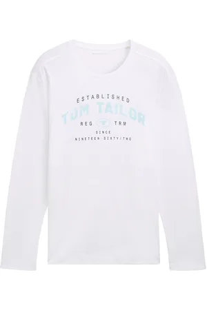 TOM TAILOR Printed Longsleeve White