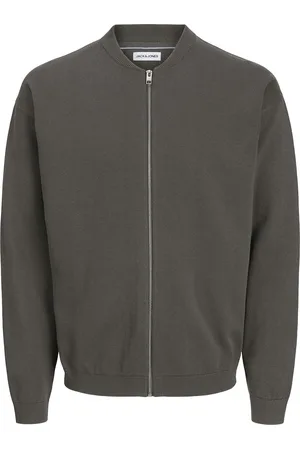 JACK & JONES Jjcalvin Knit Bomber Cardigan Jack & J S Grey