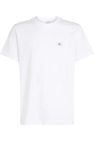 Calvin Klein Woven Label Regular Tee White