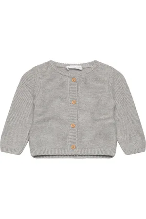 MANGO Button Knit Cardigan Grey