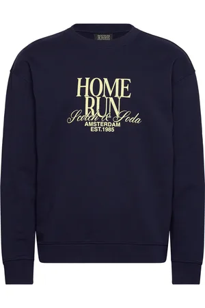 Scotch&Soda Front Artwork Relaxed Fit Sweatshirt Navy