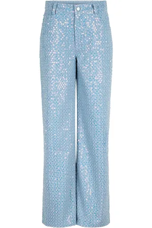 Dante 6 Pearldrop Embellished Pants Blue
