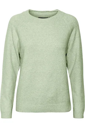 VERO MODA Vmdoffy Ls O-Neck Blouse Ga Noos Girl Green