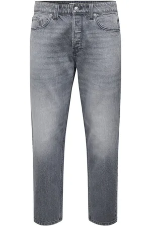 Only & Sons Onsedge Straight 7901 Ey Box Pim Jeans Grey