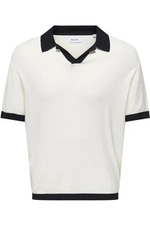 Only & Sons Onsadrian Reg 12 Ss Contrast Polo Knit White
