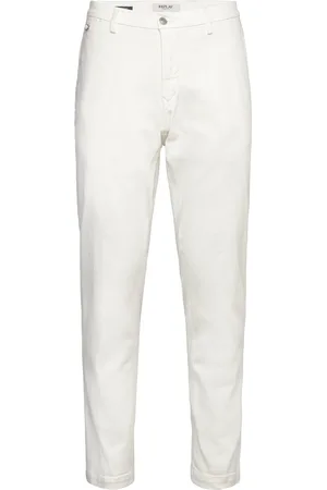 Replay Benni Trousers Regular Hyperchino Color Xlite White