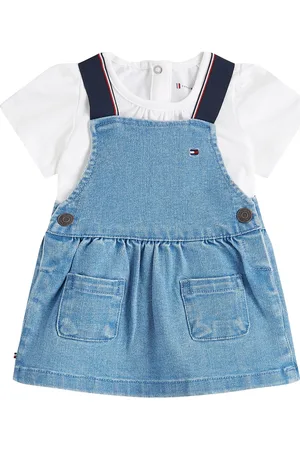 Tommy Hilfiger Denim Dungaree Dress Blue
