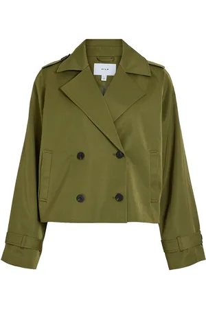 VILA Viaddison L/S Short Trenchcoat Khaki