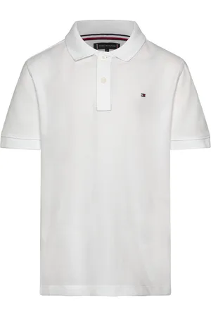 Tommy Hilfiger Flag Polo Ss White