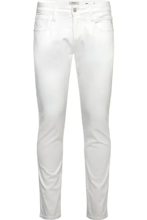 Replay Anbass Trousers Slim C-Stretch White