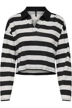 ONLY Onlmay Life L/S Boxy Polo Top Cs Jrs Black