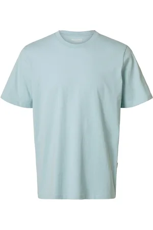 SELECTED Slhaspen Ss O-Neck Tee Noos Blue