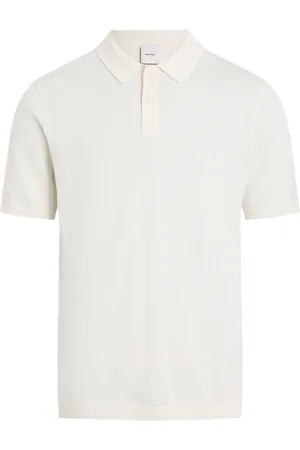 Calvin Klein Knitted Supima Cotton Polo S/S White