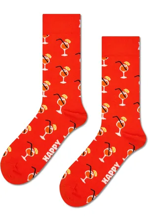 Happy Socks Orange Spritz Sock Red