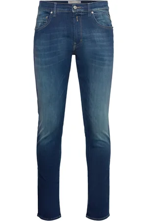 Replay Mickym Trousers Slim Tapered Hyperflex Eco Plus Navy