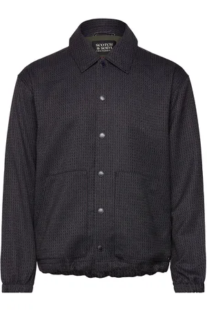 Scotch&Soda Yarn-Dyed With Technical Details Coach Jacket Navy