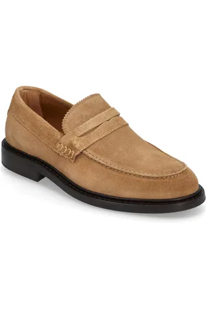 SELECTED Slhcarter Suede Low Penny Loafer Beige