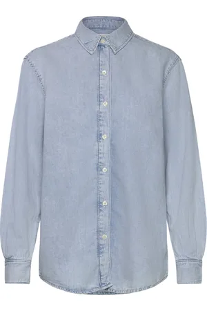 Calvin Klein Ls Lw Denim Shirt Blue
