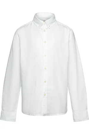 MANGO 100% Cotton Oxford Shirt White