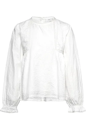 MANGO Embroidered Details Blouse White