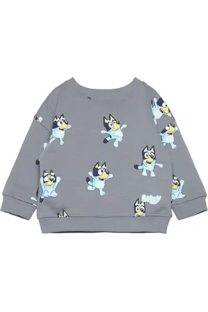 MANGO Bluey-Print Sweatshirt Grey