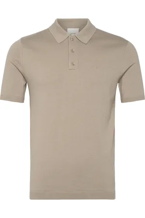 Calvin Klein Knitted Supima Cotton Polo S/S Beige