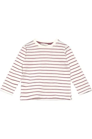 MANGO Striped Cotton T-Shirt White