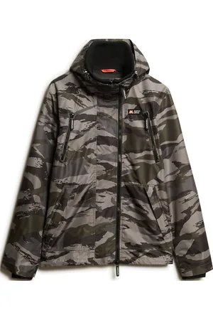 Superdry Hooded Mtn Windbreaker Jacket Grey