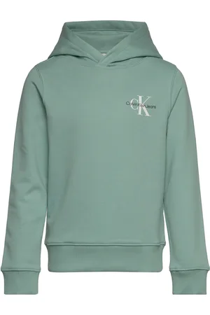 Calvin Klein Small Monogram Hoodie Green