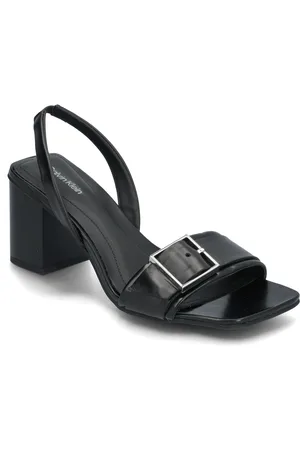 Calvin Klein Heel Sandal 70 W/Buckle - Lth Black