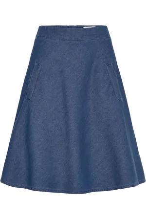 Mads Norgaard Soft Denim Stelly Skirt Blue