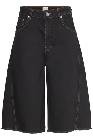 Mads Norgaard Dyed Denim Robyn Shorts Black