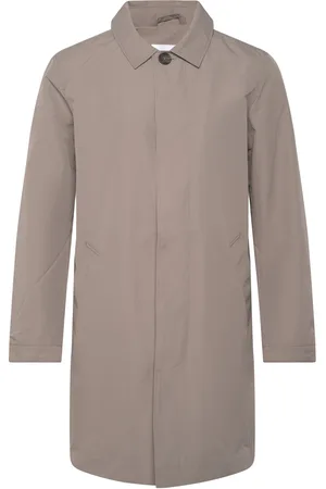 Lindbergh Mac Coat With Detachable Collar Grey