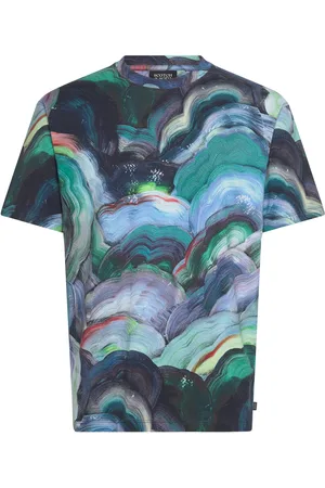 Scotch&Soda Digital Aop Relaxed Fit T-Shirt Navy