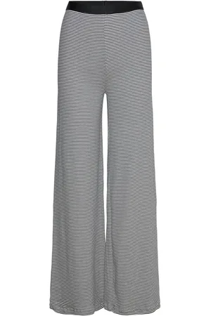 Mads Norgaard 2X2 Cotton Stripe Velon Pants Black