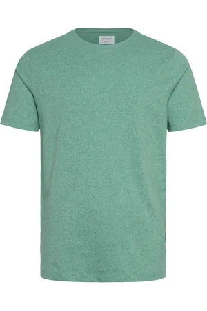 Lindbergh Mouliné O-Neck Tee S/S Green