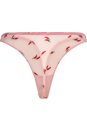 Understatement Mesh Thong Pink