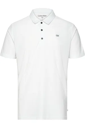 Calvin Klein Classic Polo With Woven Badge White
