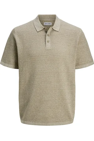 JACK & JONES Jjegeorge Knit Polo Ss Sn Jack & J S Beige