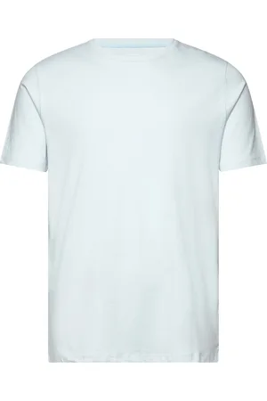 Lindbergh Mens Stretch Crew Neck Tee S/S Blue