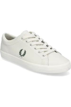 Fred Perry Baseline Leather White