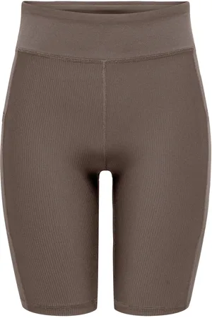 ONLY Onpnew Jana-2 Hw Long Pck Shorts Brown