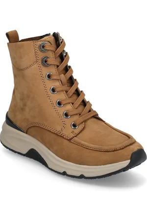 Gabor Rollingsoft Laced Ankle Boot Brown